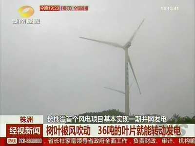 长株潭首个风电项目基本实现一起开网发电