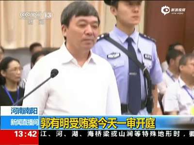 [视频]原湖北副省长郭有明受贿2380万 庭审哽咽抹泪