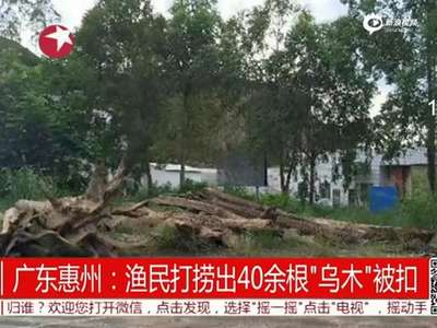 [视频]村民江底打捞44根乌木 警方称应归国家