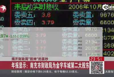 [视频]南充财政局大跌前股市减持套现2亿元遭质疑