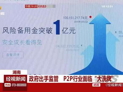 政府出手监管 P2P行业面临“大洗牌”