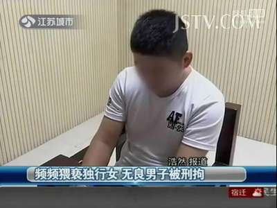 [视频]男子深夜屡次猥亵独行女 警方宾馆抓捕