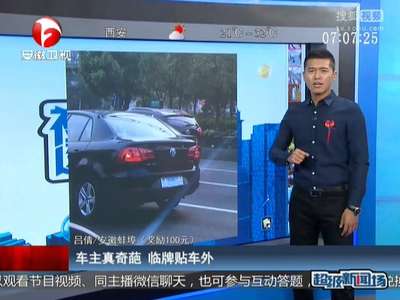 [视频]车主真奇葩 临牌贴车外