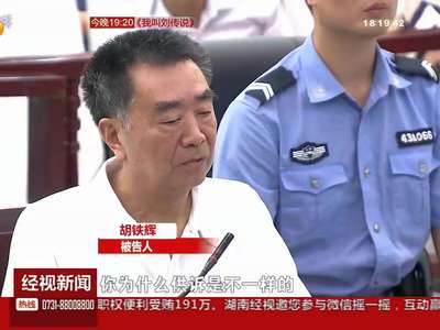 中南大学原副校长胡铁辉案开庭 被控受贿191万