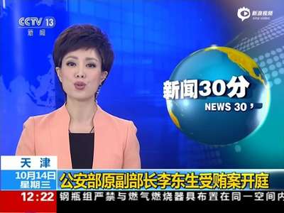[视频]公安部原副部长李东生案开庭 涉受贿2198万余元
