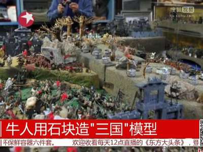 [视频]牛人用石块造“三国”模型