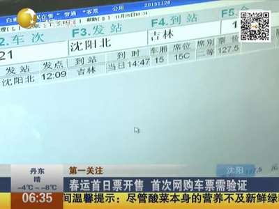 [视频]春运首日票开售 首次网购车票需验证