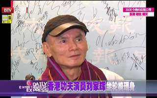 香港功夫演员刘家辉坐轮椅现身