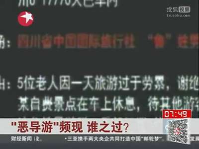 [视频]“恶导游”频现 谁之过