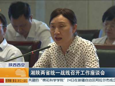 湘陕两省统一战线召开工作座谈会