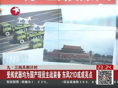 [视频]阅兵武器为国产现役主战装备 东风21D或成亮点