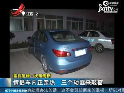 [视频]年轻情侣公园内玩车震 三男觉其无防备敲窗抢劫