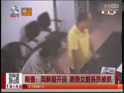 [视频]两男开房谎称热水器故障骗女服务员进入猥亵