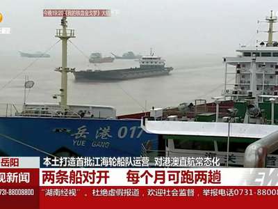 本土打造首批江海轮船队运营 对港澳直航常态化