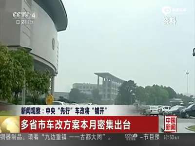 [视频]地方车改被质疑变相福利中央车改办回应