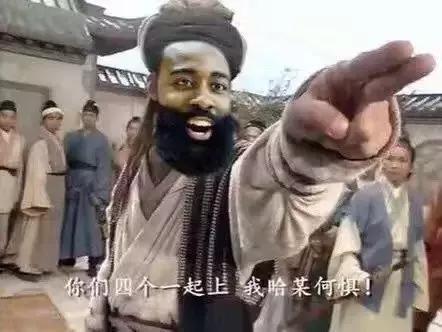 哈登周琦合砍60分,双双得分破新高带队虐骑士