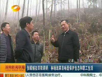 张硕辅在邵阳调研：林场改革目标是保护生态和职工生活