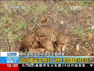[视频]公安部：破获盗掘古文化遗址古墓葬案