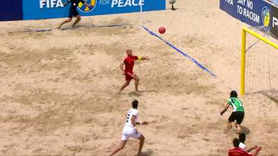 西班牙沙滩足球队VS伊朗沙滩足球队_沙滩足球