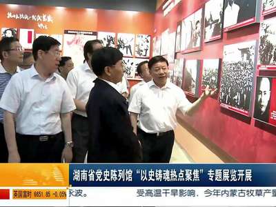 湖南省党史陈列馆“以史铸魂热点聚焦”专题展览开展