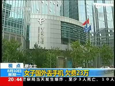 [视频]女子国外丢手机欠费23万 不补缴难办新卡