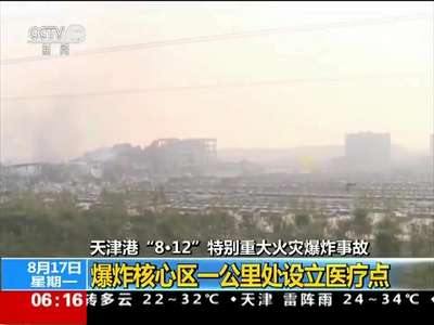 [视频]天津港“8·12”特别重大火灾爆炸事故 爆炸核心区一公里处设立医疗点