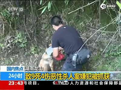 [视频]湖南龙山致9死命案嫌犯被抓现场 向村民要食物