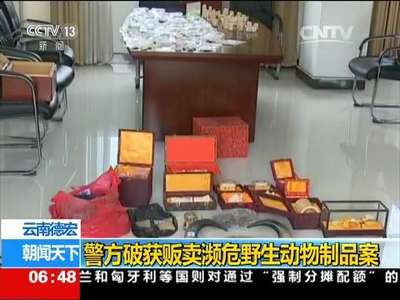 [视频]云南德宏：警方破获贩卖濒危野生动物制品案
