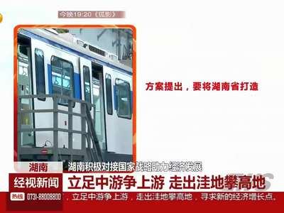 湖南积极对接国家战略助力经济发展