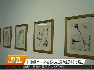 《叶隐闻声——齐白石花卉工笔草虫册》长沙展出