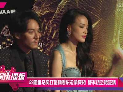 [视频]52届金马奖红毯柯震东沧桑亮相 舒淇镂空裙吸睛