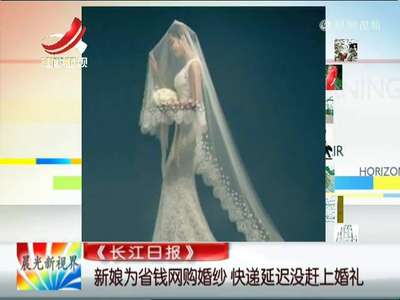[视频]新娘为省钱网购婚纱 快递延迟没赶上婚礼