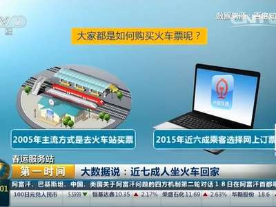 [视频]春运服务站 大数据说：近七成人坐火车回家