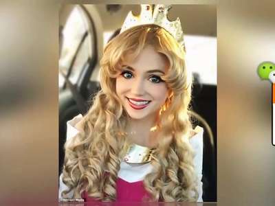 [视频]外国妹子天生一张童话公主脸 COS照美极了