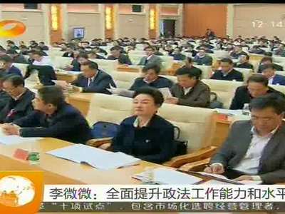 李微微：全面提升政法工作能力和水平