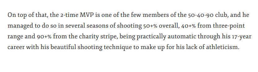 美媒评选NBA历史十大射手，库里上榜，汤普森第八！