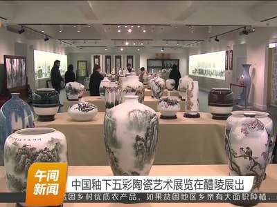 中国釉下五彩陶瓷艺术展览在醴陵展出