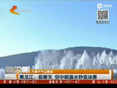 [视频]黑龙江现零下41度低温 空中喷温水秒变冰雾