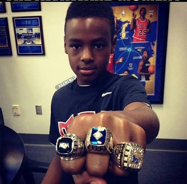 詹皇韦德儿子抱团未来最强组合!15岁小韦德1米