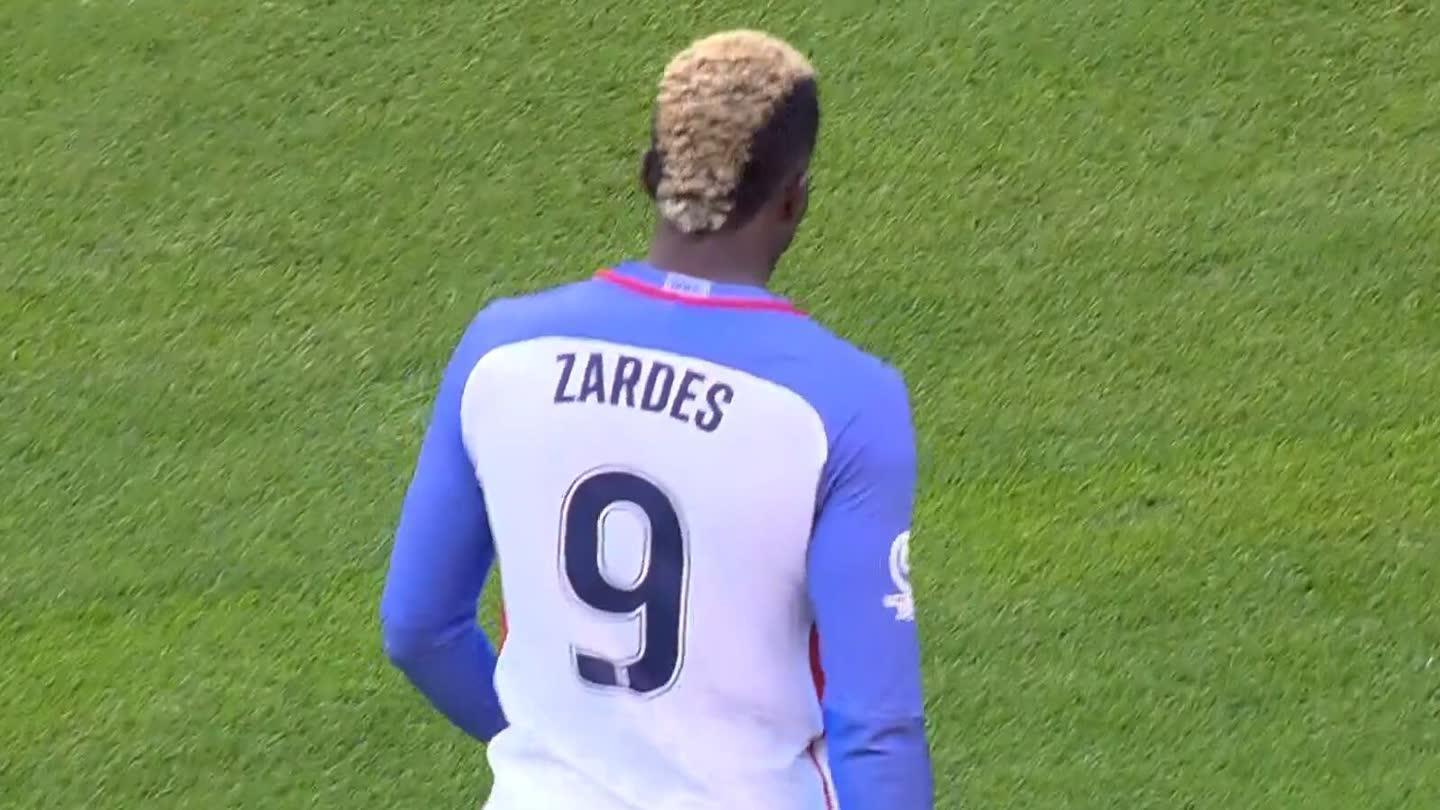 美国长传精妙配合 扎尔德斯转身打门偏出