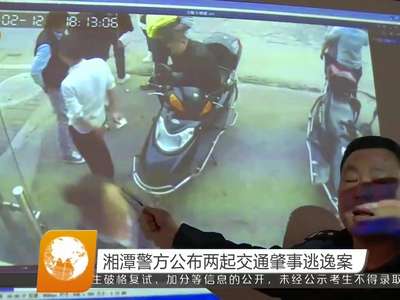 湘潭警方公布两起交通肇事逃逸案
