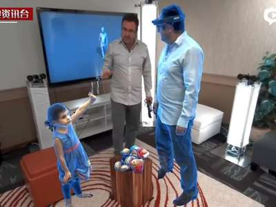 [视频]微软出“全息瞬移”技术 戴眼镜感受瞬间移动