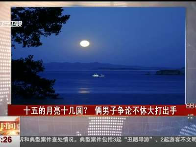 [视频]十五的月亮十几圆？俩男子争论不休大打出手