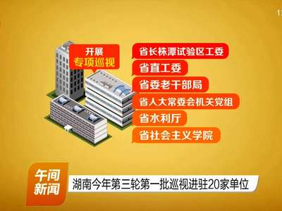 湖南今年第三轮第一批巡视进驻20家单位