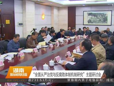 “全面从严治党与反腐败体制机制研究”主题研讨会