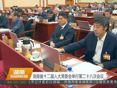 湖南省十二届人大常委会举行第二十八次会议