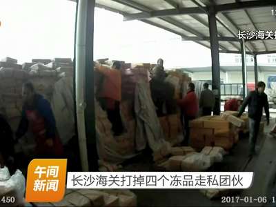 长沙海关打掉四个冻品走私团伙
