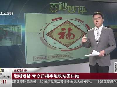 [视频]粗心“熊爸爸”乘地铁 只顾扫福字弄丢三个娃