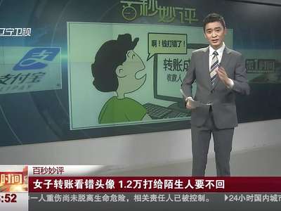 [视频]女子转账看错头像 1.2万打给陌生人要不回