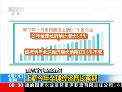 [视频]国际货币基金组织：上调今年全球经济增长预期